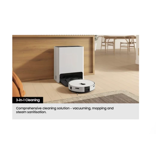 Samsung Bespoke AI Jet Bot Combo Robot Vacuum Cleaner with Steam Plus, Satin Grey - Samsung - Image 16