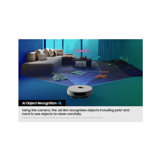 Samsung Bespoke AI Jet Bot Combo Robot Vacuum Cleaner with Steam Plus, Satin Grey - Samsung - Image 17