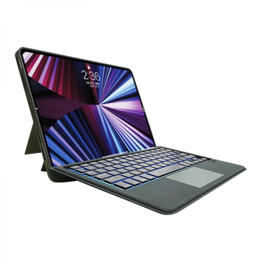 حافظة لوحة مفاتيح وي وو Mag Touch لجهاز iPad مقاس 12.9 بوصة (الإنجليزية والعربية) - لوحة مفاتيح مغناطيسية قابلة للفصل، مفاتيح بإضاءة خلفية، بطارية 500 مللي أمبير، لون أسود حافظة لوحة مفاتيح وي وو Mag Touch لجهاز iPad مقاس 12.9 بوصة (الإنجليزية والعربية) - لوحة مفاتيح مغناطيسية قابلة للفصل، مفاتيح بإضاءة خلفية، بطارية 500 مللي أمبير، لون أسود
