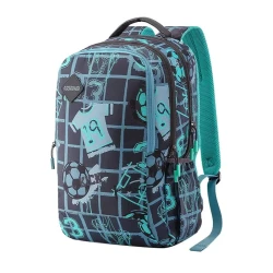 American Tourister Pazzo+ Backpack 01 Grey/Mint 28 Liters Durable Polyester
