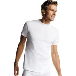 Hanes Men's X-Temp Tagless Crew T-Shirts, 4-Pack, White, Moisture-Wicking Undershirts XL