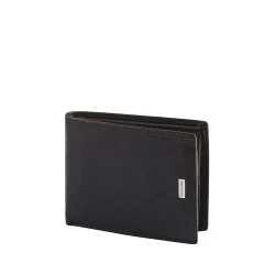 Samsonite NYX 3 SLG 039 Black Leather Wallet for Men, Featuring 7 Card Slots, Bill Compartment, and Compact Design Perfect for Everyday Carry, Made with Premium Leather