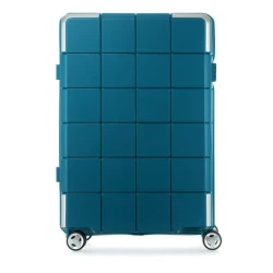 Samsonite Cube-048 Trolley Bag Blue 35L Anti-Scratch Hard Case Luggage