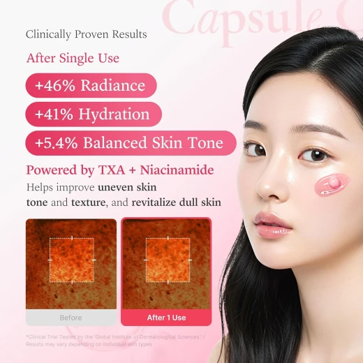 Medicube TXA+Niacinamide Capsule Cream | Dual Radiance Moisturizer, Ideal for Use After Spot Care | For Uneven Skin Tone, Texture & Hydration | 99% Pure Tranexamic Acid | Korean Skincare | 55g - Medicube - Image 4