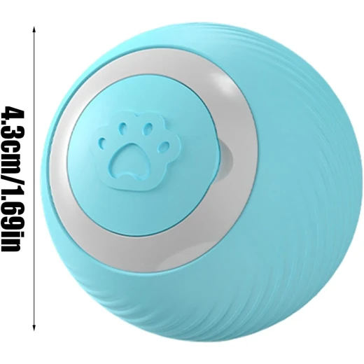 Pets Pets Smart Ball Cat Toy - Colorful Lighting Interactive Toys for Cats - Intelligent Rolling Silicone Kitten Toys, Fast Rolling Carpet - Pets - Image 4