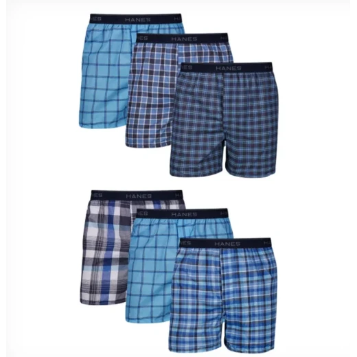 سراويل داخلية رجالية من Hanes ComfortSoft، عبوة من 6 قطع، قطن ماص للرطوبة، مقاس XL، بيج سراويل داخلية رجالية من Hanes ComfortSoft، عبوة من 6 قطع، قطن ماص للرطوبة، مقاس XL، بيج