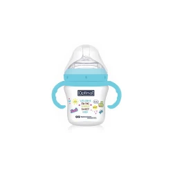 Optimal Mamilla Baby Bottle Wide Neck Anti Colic System 210ml 6+ Months Blue
