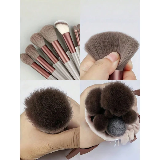 Professional Makeup Brush Set 13 Piece Face Brushes Foundation Blush Eyeshadow - K store - Image 4