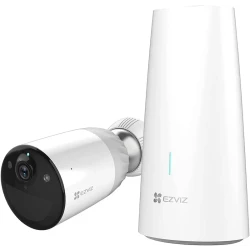 كاميرا EZVIZ BC1-B1 اللاسلكية تعمل بالبطارية, أمان ذكي للمنزل برؤية ليلية ملونة وكشف حركة مقاوم للعوامل الجوية