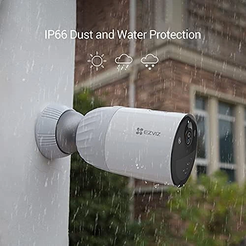 كاميرا إيزفيز BC1 اللاسلكية الخارجية، كاميرا مراقبة أمنية بدقة 1080p مع بطارية تدوم 365 يومًا، رؤية ليلية ملونة، مستشعر حركة PIR، كشف ذكي للأشخاص، صوت ثنائي الاتجاه، متوافقة مع أليكسا ومساعد جوجل (BC1-B2) - إزفيز - Image 7