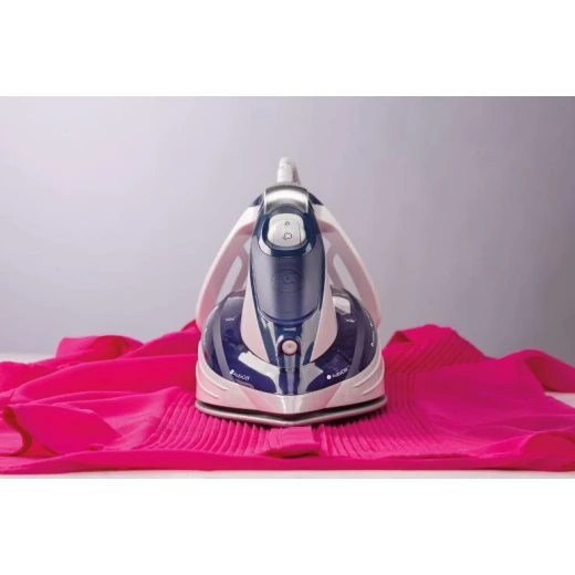 مكواة بخار جورينيه SIH2600BLC – قاعدة سيراميك – خزان ماء بسعة 350 مل – مزودة بنظام مضاد للتكلس، لتجفيف وكي فعال وسهل لجميع أنواع الأقمشة مع حماية طويلة للأداء - جورينيه - Image 4