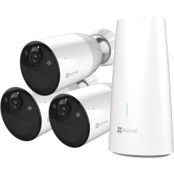 EZVIZ BC1 WiFi Outdoor Camera,1080p security camera CCTV with 365 Days Battery Life, Color Night Vision, PIR Motion, smart Human Detection, Two Way Audio, works with Alexa & Google assistant (BC1-B3)