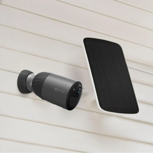 EZVIZ 2K+ Solar Security Camera Outdoor No Monthly Fee with Free Local Storage 32GB, Solar Panel Included, Long Life Battery, Colour Night Vision, Human Detection, Two Way Audio, Siren (BC1C Kit 4MP) - Ezviz - Image 4