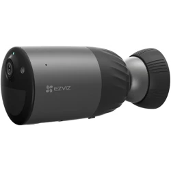 EZVIZ 2K+ Solar Security Camera Outdoor No Monthly Fee with Free Local Storage 32GB, Solar Panel Included, Long Life Battery, Colour Night Vision, Human Detection, Two Way Audio, Siren (BC1C Kit 4MP)