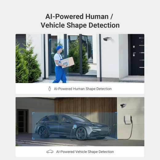كاميرا مراقبة أمنية تعمل بالطاقة الشمسية بدقة 4K من EZVIZ مع لوحة شمسية مدمجة، وضع تسجيل مستمر على مدار الساعة طوال أيام الأسبوع، كاميرا واي فاي خارجية، كاميرات مراقبة تلفزيونية مغلقة، رؤية ليلية ملونة، كشف الحركة البشرية، كشف المركبات، صوت ثنائي الاتجاه، CB5 من ايفزيز - إزفيز - Image 9