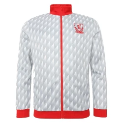 Liverpool FC Adults Heritage 1989 Grey Away Track Jacket Size XL Retro Football Fan Apparel