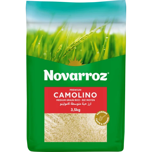 Novarroz Camolino Premium Medium Grain Rice 3.5 Kg – Riz Moyen – Premium Quality and Taste