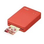 طابعة كانون سيلفي QX20 RD المدمجة – طباعة مباشرة عبر Wi-Fi، صور 2.8×3.3 بوصة بتقنية Dye-Sublimation باللون الأحمر - كانون
