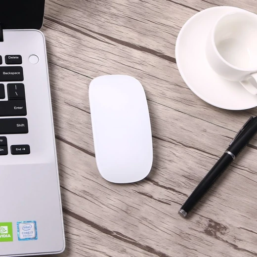 فأرة WiWU WM103 سحرية بلوتوث USB-C قابلة لإعادة الشحن فضي/رمادي للكمبيوتر المحمول/الكمبيوتر - وي وُو - Image 6