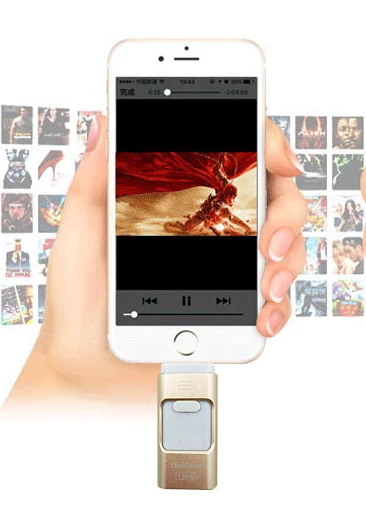 محرك أقراص فلاش USB8 جيجابايت، هيكل معدني بلون روز جولد - لولو شوب - Image 3