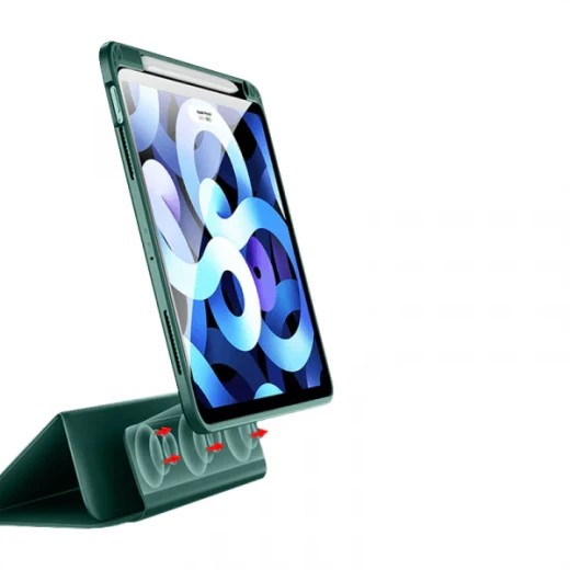 غطاء مغناطيسي 2 في 1 من وي وو مناسب لأجهزة iPad مقاس 10.9 و 11 بوصة - حامل قلم، لون أخضر - وي وُو - Image 3