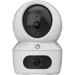 The EZVIZ H7c Dual offers dual-lens ultra-wide coverage with pan & tilt control, smart motion detection, auto-tracking, and Wi-Fi remote viewing—providing complete 24/7 home protection