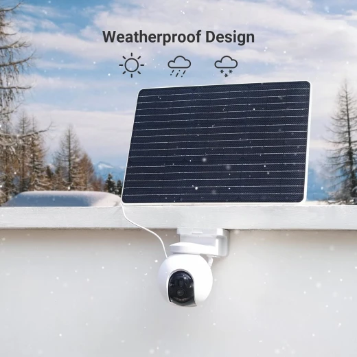 EZVIZ 24W Battery Solar Panel – High-Efficiency Solar Charger for Outdoor Cameras & Doorbells, Eco-Friendly Power, Durable Design, Easy Installation - Ezviz - Image 2