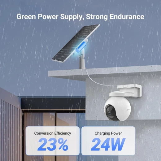 EZVIZ 24W Battery Solar Panel – High-Efficiency Solar Charger for Outdoor Cameras & Doorbells, Eco-Friendly Power, Durable Design, Easy Installation - Ezviz - Image 11