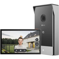 EZVIZ HP5 WiFi Video Intercom System 1080P 7" Color Touch Monitor 2 Wire Video Doorbell Remote Unlock Two-Way Audio Night Vision Slim Design