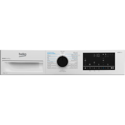 مجفف ملابس بيكو B5T68253W بسعة 8 كجم بتقنية المضخة الحرارية وتقنية OptiSense وتصميم حلة AquaWave لتجفيف لطيف، لون أبيض، سعة كبيرة للأحمال الكبيرة. - بيكو - Image 2