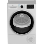 مجفف ملابس بيكو B5T68253W بسعة 8 كجم بتقنية المضخة الحرارية وتقنية OptiSense وتصميم حلة AquaWave لتجفيف لطيف، لون أبيض، سعة كبيرة للأحمال الكبيرة. - بيكو