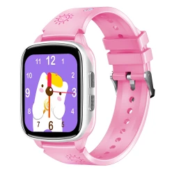 VIKUSHA Kids Watch VB1 Smartwatch 1.69 Inch IPS Touchscreen GPS Tracking Pink
