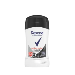 Rexona Antibacterial+Invisible 48h Deodorant Stick, 40g, Long-Lasting Protection