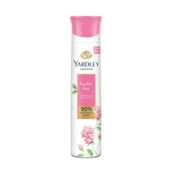 Yardley English Rose Body Spray 150ml for Women, Floral Scent with Delicate Rose Notes, Long Lasting Fragrance, Perfect for Everyday Use and Special Occasions