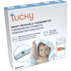 Tucky, Wearable Thermometer Patch, White