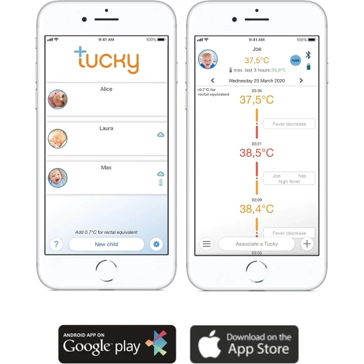 Tucky, Wearable Thermometer Patch, White - Tucky - Image 4