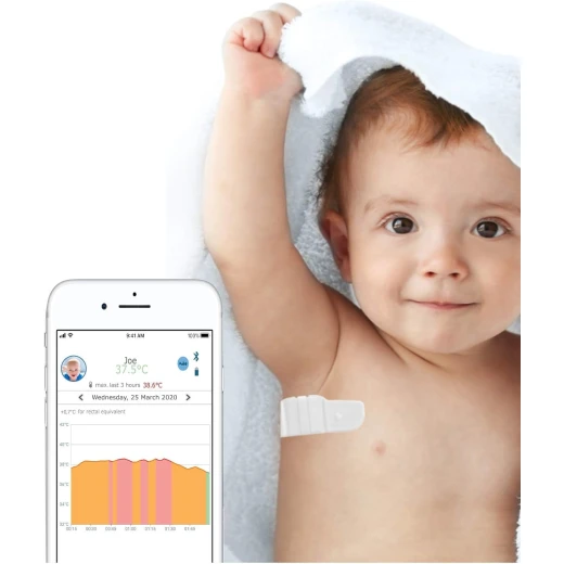 Tucky, Wearable Thermometer Patch, White - Tucky - Image 2