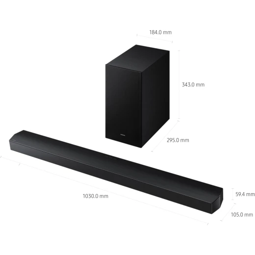 Samsung HW B750F 5.1 Channel Soundbar System with Wireless Subwoofer Black, Immersive Audio Experience for Home Theater, Bluetooth Connectivity, 320W Power - Samsung - Image 4