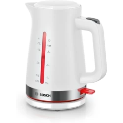 Bosch MyMoment 1.7 Liter Electric Kettle White, Fast Boiling, Auto Shut-Off