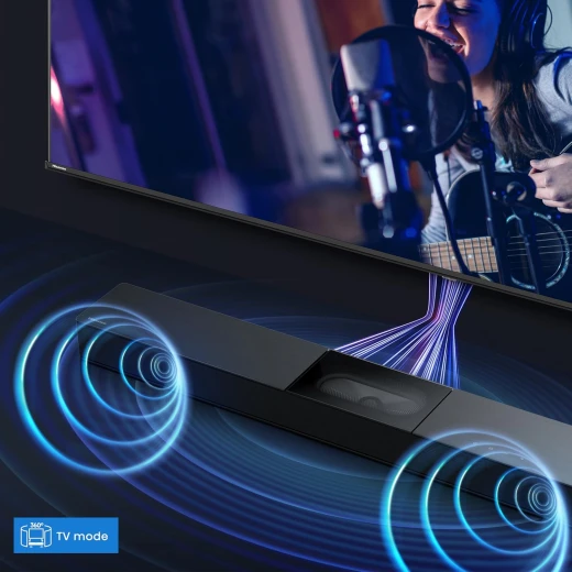 شريط صوت هايسنس HS2000 2.1 قناة مع DTS Virtual:X، 240 واط أسود - هيسنس - Image 2