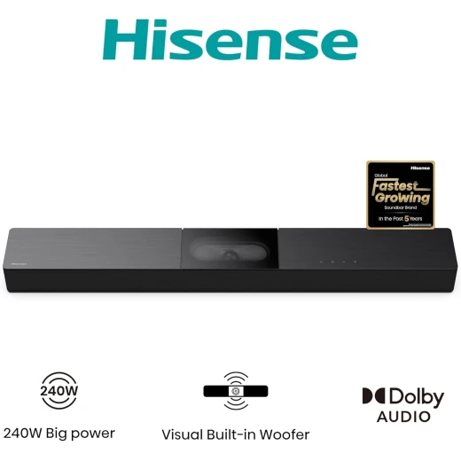 شريط صوت هايسنس HS2000 2.1 قناة مع DTS Virtual:X، 240 واط أسود - هيسنس - Image 11