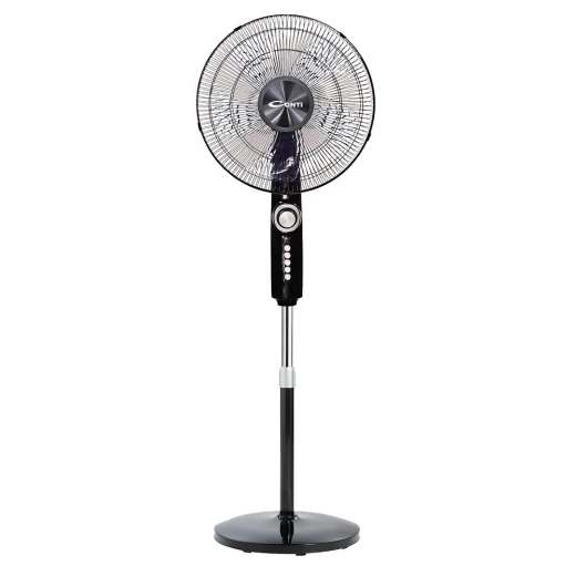 CONTI 18 Inch Stand Fan, 7 Blade Design, 4 Speed Settings, White, Model SF18001 WH CONTI 18 Inch Stand Fan, 7 Blade Design, 4 Speed Settings, White, Model SF18001 WH