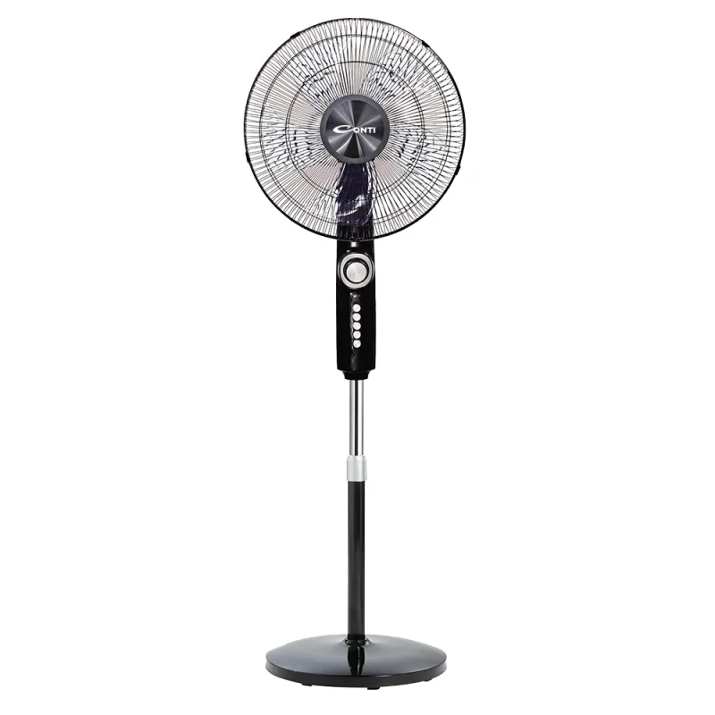 CONTI 18 Inch Stand Fan, 7 Blade Design, 4 Speed Settings, White, Model SF18001 WH - Conti
