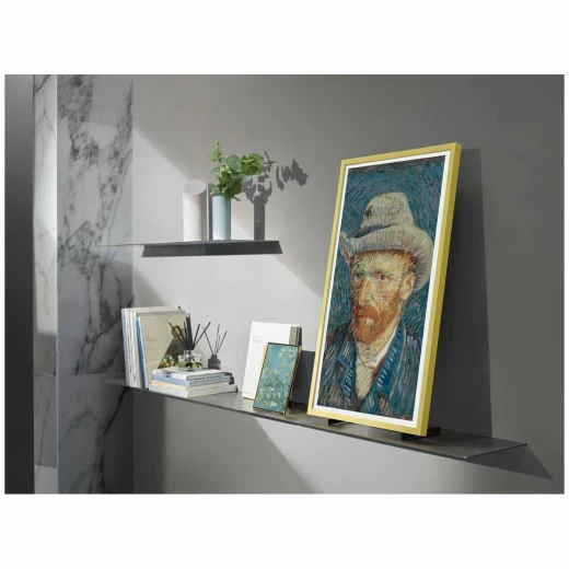 إطار سامسونج عصري لتلفزيون The Frame QLED مقاس 55 بوصة سلسلة LS03A/B/D، تصميم خشب الساج، سهل التركيب، يعزز تجربة المشاهدة - سامسونج - Image 6