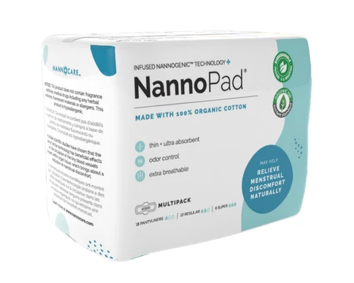 حزمة وسادات NannoPad متعددة - 36 قطعة - راحة الدورة الشهرية - نانوكير - Image 8