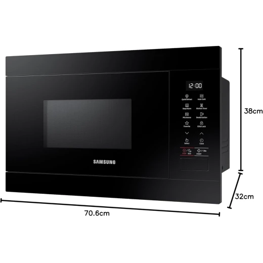 Samsung Solo Microwave Oven with 22L Capacity Black Ceramic Interior Featuring Eco Mode and Multiple Cooking Functions for Convenient Meal Preparation - Samsung - Image 2