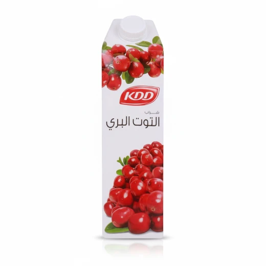 عصير التوت البري من كي دي دي، لتر واحد، مشروب فواكه منعش ولذيذ | نكهة التوت البري طبيعية 100٪ | مثالي لجميع الأعمار كرتون من 12 حبة - كي دي دي - Image 2