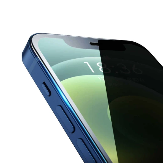 واقي شاشة وي وو iPrivacy HD مضاد للتجسس لهاتف Apple iPhone 12 أسود - وي وُو - Image 4