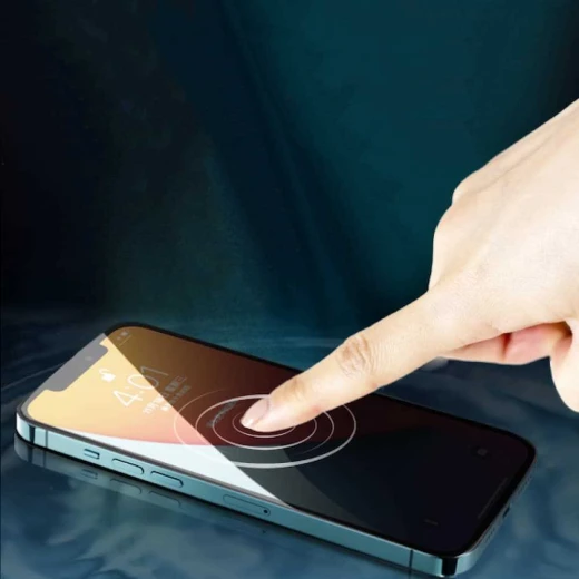 واقي شاشة زجاج مقسى WiWU iPrivacy HD مضاد للتجسس لهاتف iPhone 14 Pro Max مقاس 6.7 بوصة شفاف - وي وُو - Image 2