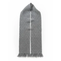 Gifted Yarns  Scarf, Black and Gray, Cozy & Stylish Winter Scarf for Men and Women, Soft, 100% Acrylic, 19x165 cm, Machine Washable